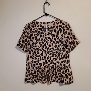 Leopard print top